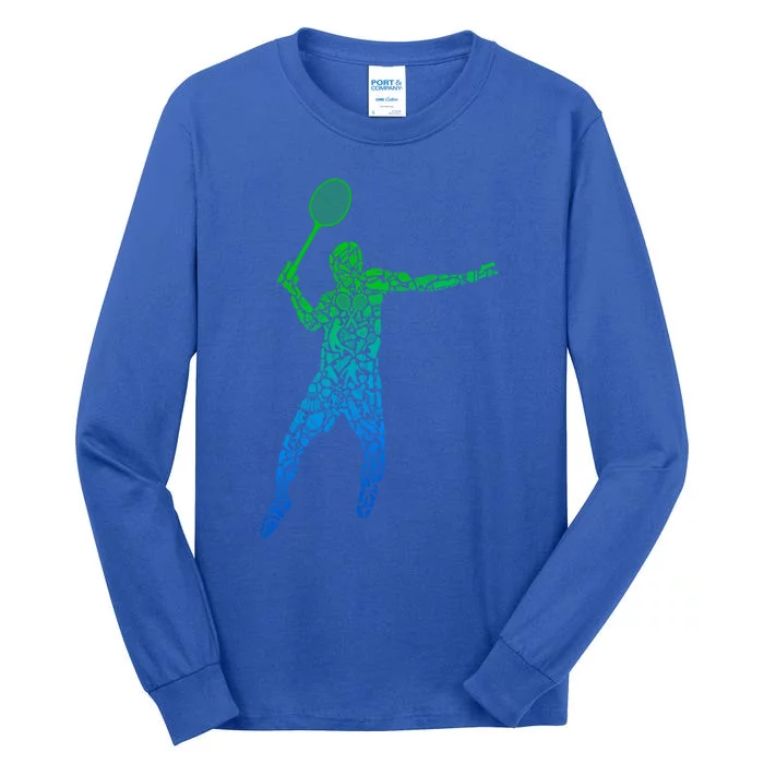 Badminton Shuttlecock Badminton Funny Gift Tall Long Sleeve T-Shirt