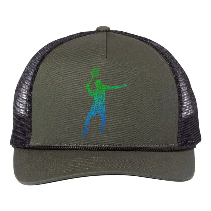 Badminton Shuttlecock Badminton Funny Gift Retro Rope Trucker Hat Cap