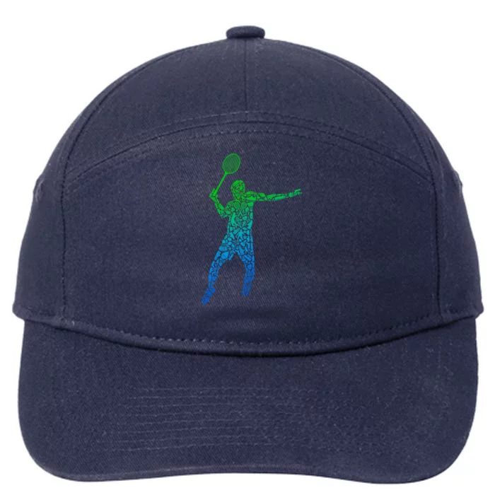 Badminton Shuttlecock Badminton Funny Gift 7-Panel Snapback Hat