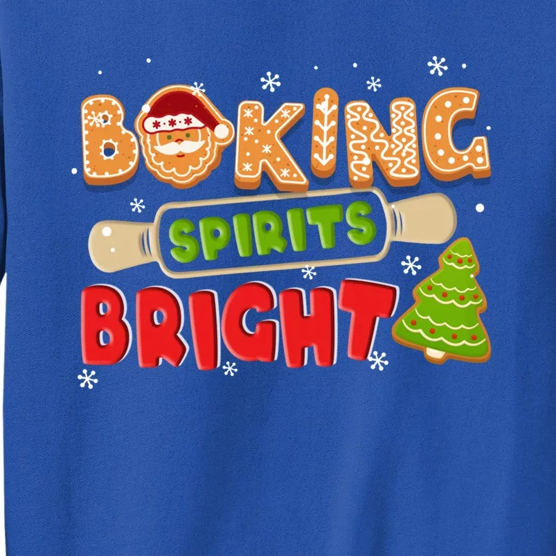 Baking Spirits Bright Christmas Funny Baker Pajama Family Gift Tall Sweatshirt