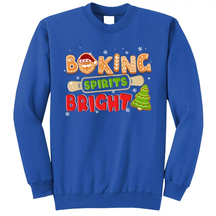 Baking Spirits Bright Christmas Funny Baker Pajama Family Gift Tall Sweatshirt