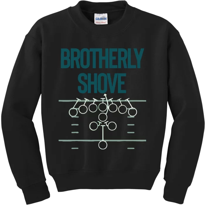 Brotherly Shove Kids Sweatshirt