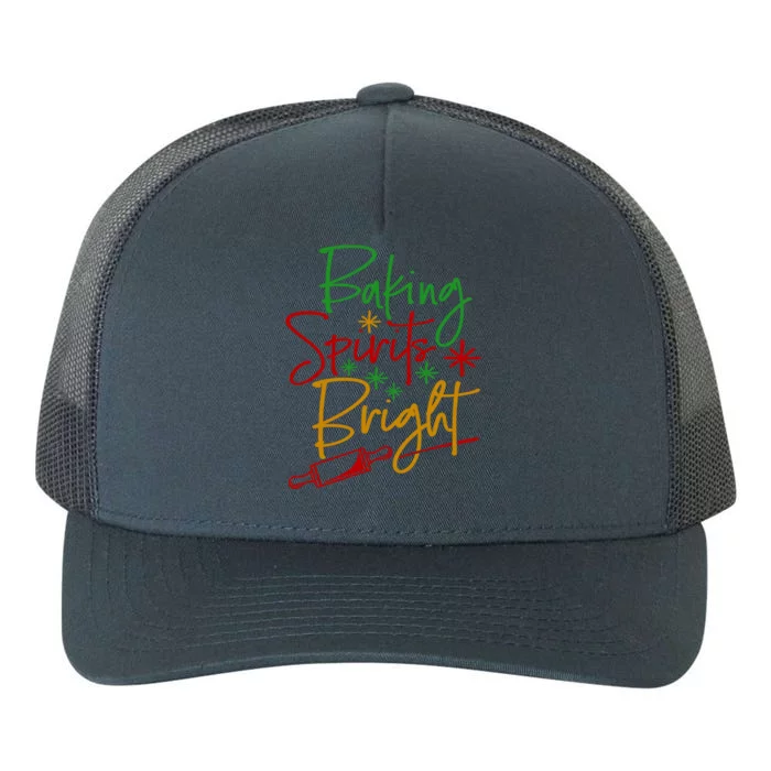 Baking Spirits Bright Christmas Holiday Pastry Chef Bakers Gift Yupoong Adult 5-Panel Trucker Hat