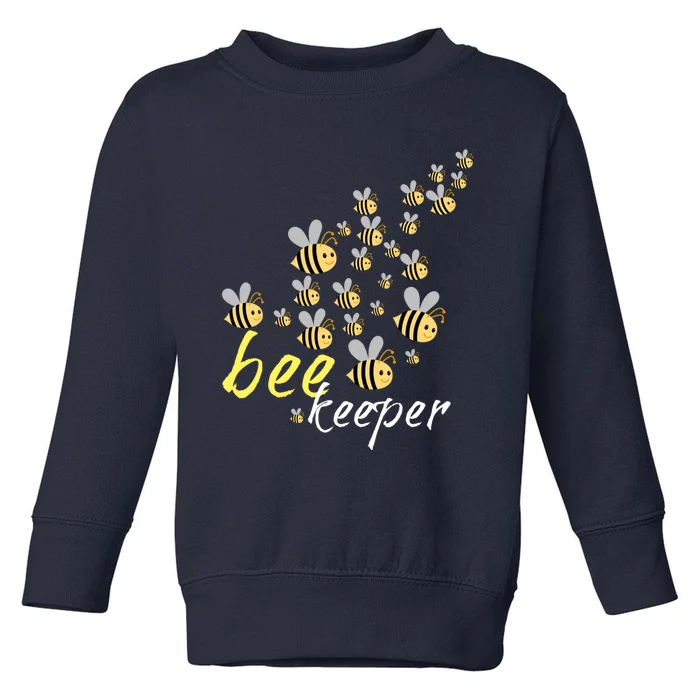 Bee Swarm- Bee Keeper - Bee Keeping Honey Toddler Sweatshirt