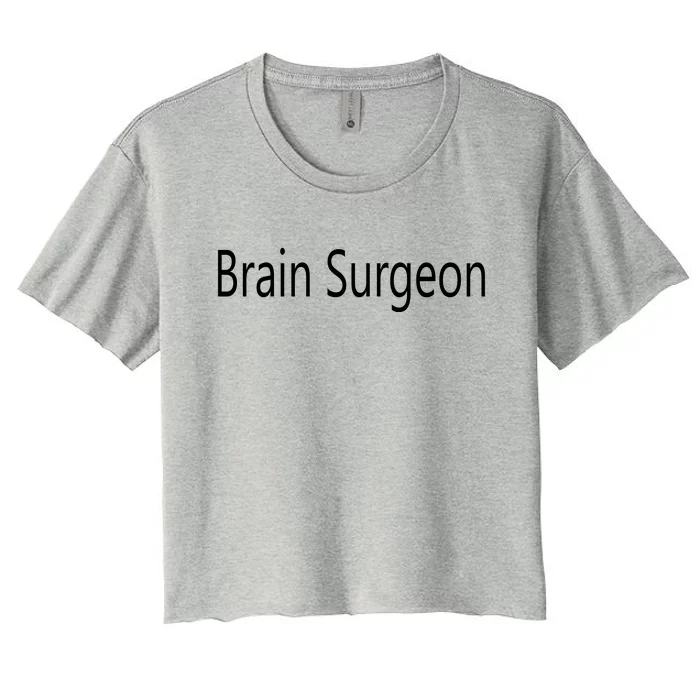 Brain Surgeon Women's Crop Top Tee