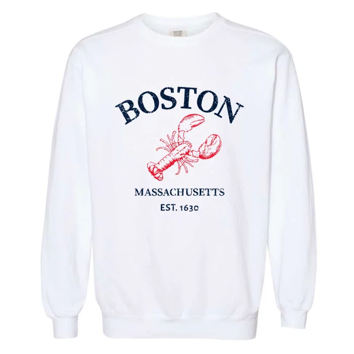 Boston Souvenir Boston Massachu Garment-Dyed Sweatshirt