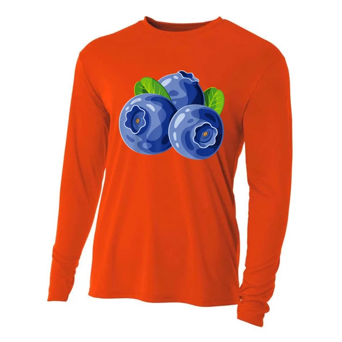 Blueberry Shirt Blueberry Costume Shirt Cooling Performance Long Sleeve Crew