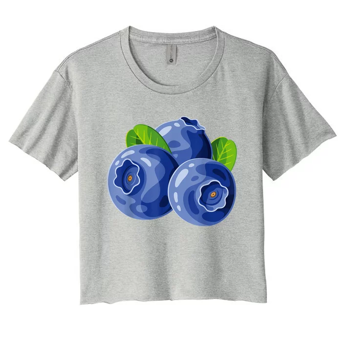 Blueberry Shirt Blueberry Costume Shirt Women's Crop Top Tee