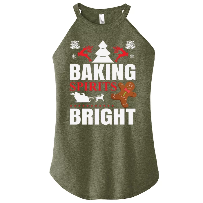 Baking Spirits Bright Women’s Perfect Tri Rocker Tank