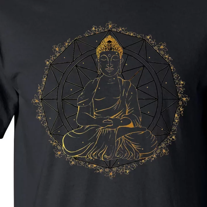 Buddha Statue Buddhist Buddhism Zen Yoga Meditation Guatama Tall T-Shirt