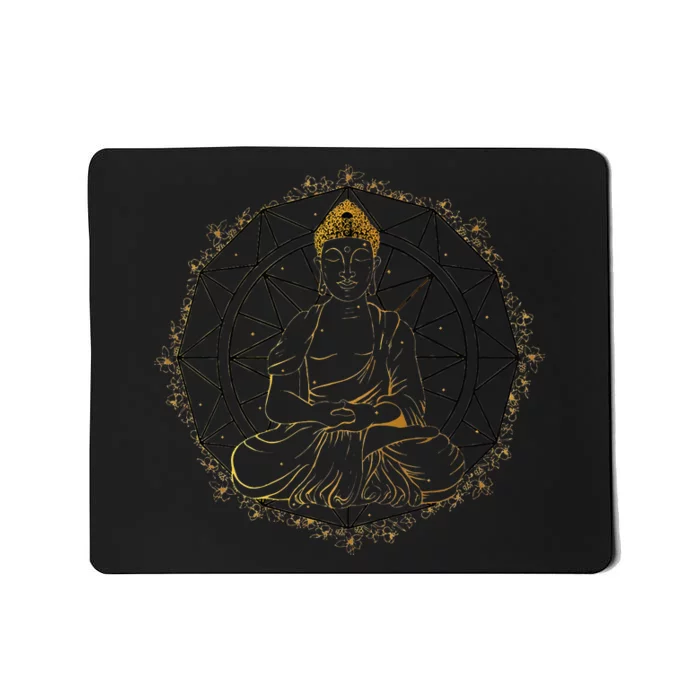 Buddha Statue Buddhist Buddhism Zen Yoga Meditation Guatama Mousepad