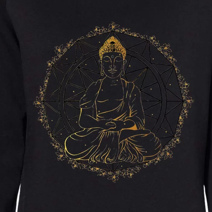 Buddha Statue Buddhist Buddhism Zen Yoga Meditation Guatama Womens California Wash Sweatshirt