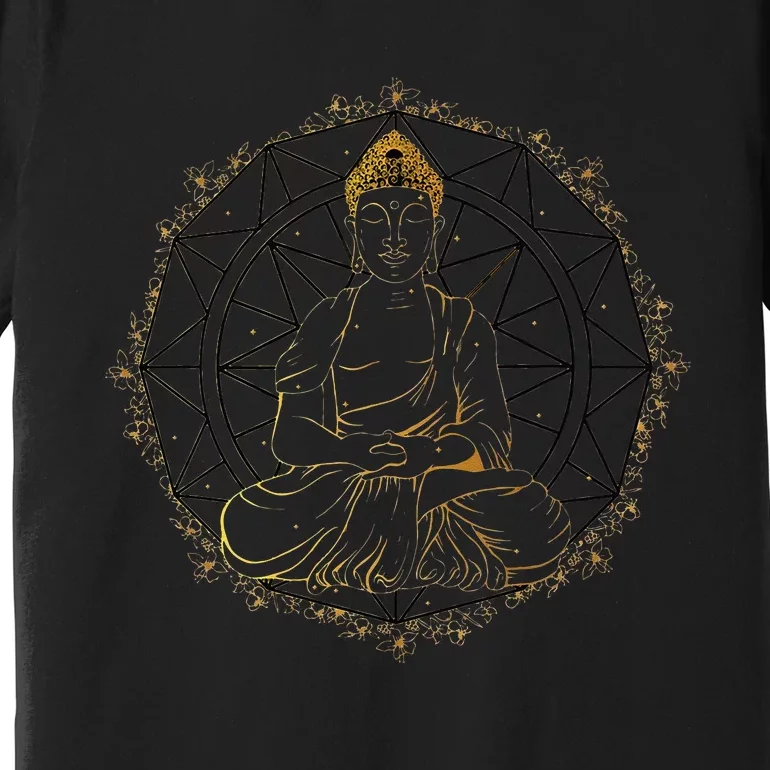 Buddha Statue Buddhist Buddhism Zen Yoga Meditation Guatama Premium T-Shirt