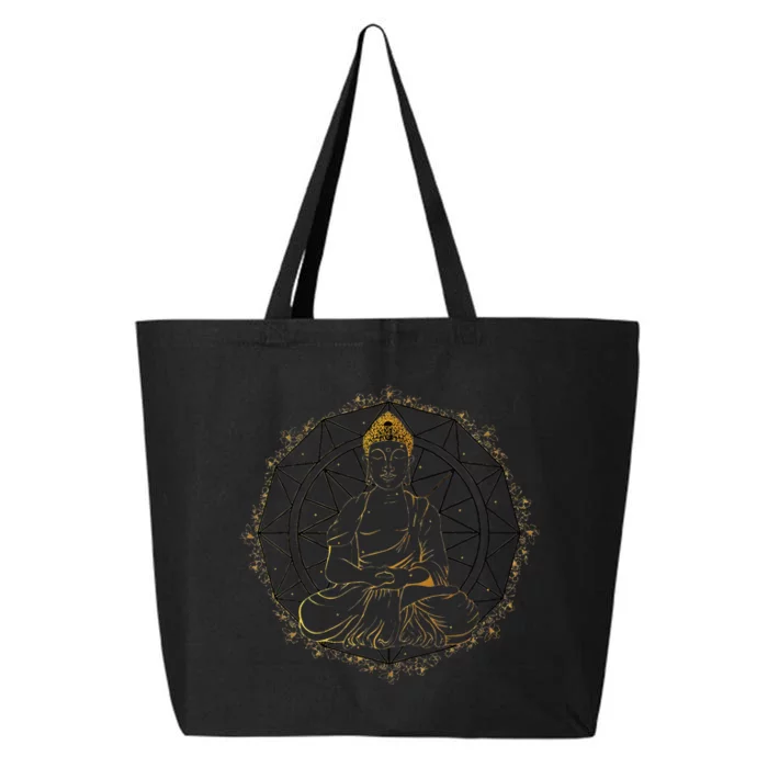 Buddha Statue Buddhist Buddhism Zen Yoga Meditation Guatama 25L Jumbo Tote