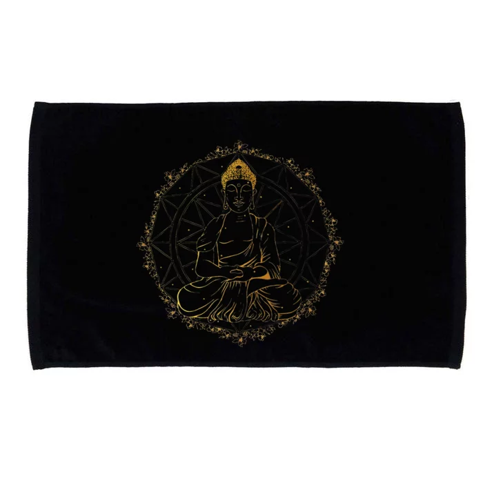 Buddha Statue Buddhist Buddhism Zen Yoga Meditation Guatama Microfiber Hand Towel