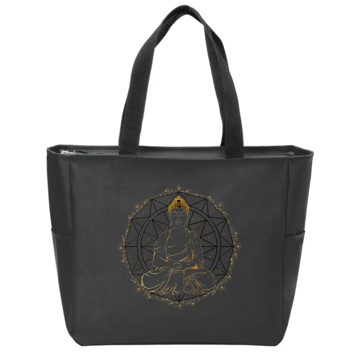 Buddha Statue Buddhist Buddhism Zen Yoga Meditation Guatama Zip Tote Bag