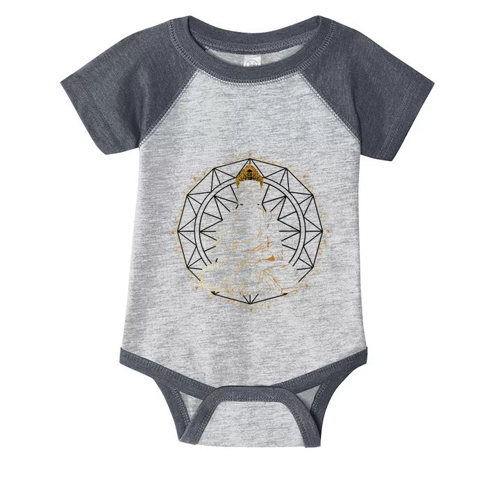 Buddha Statue Buddhist Buddhism Zen Yoga Meditation Guatama Infant Baby Jersey Bodysuit