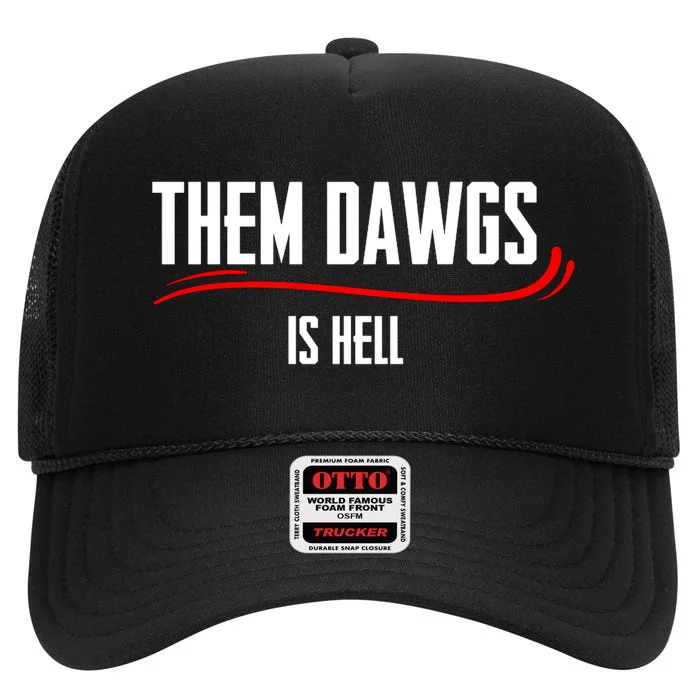 Bulldawgs Sweatshirt High Crown Mesh Trucker Hat