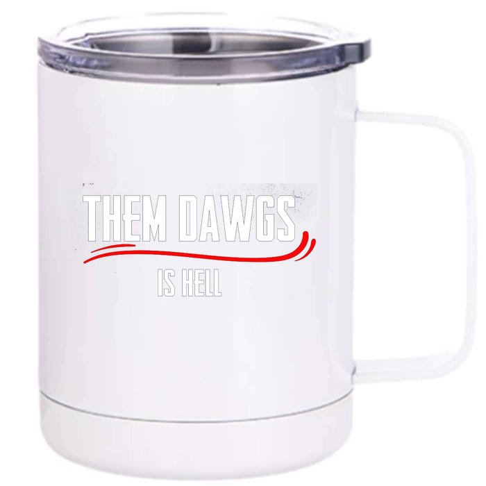 Bulldawgs Sweatshirt Front & Back 12oz Stainless Steel Tumbler Cup