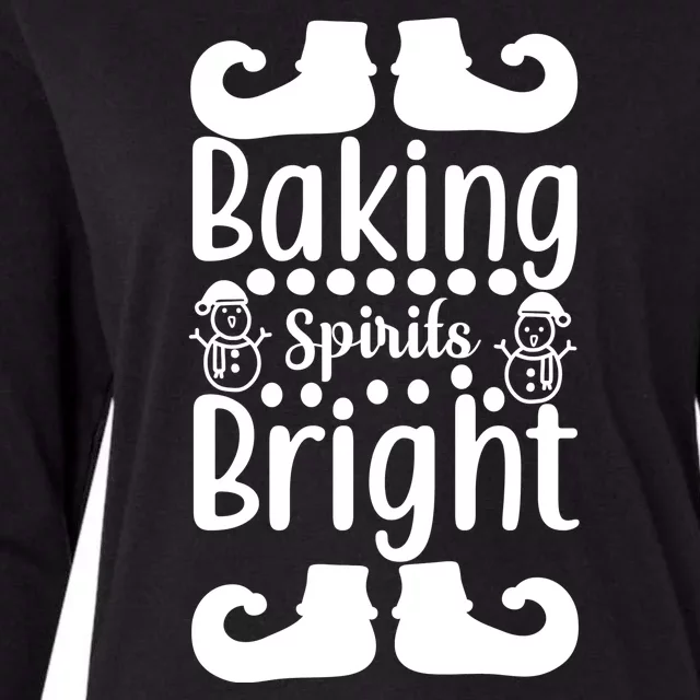 Baking Spirits Bright Womens Cotton Relaxed Long Sleeve T-Shirt