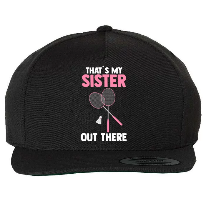 Brother Sister Badminton Gift Wool Snapback Cap