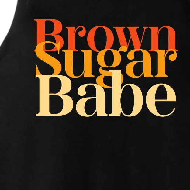 Brown Sugar Babe Proud Black History Women Pride Juneteenth Ladies Tri-Blend Wicking Tank