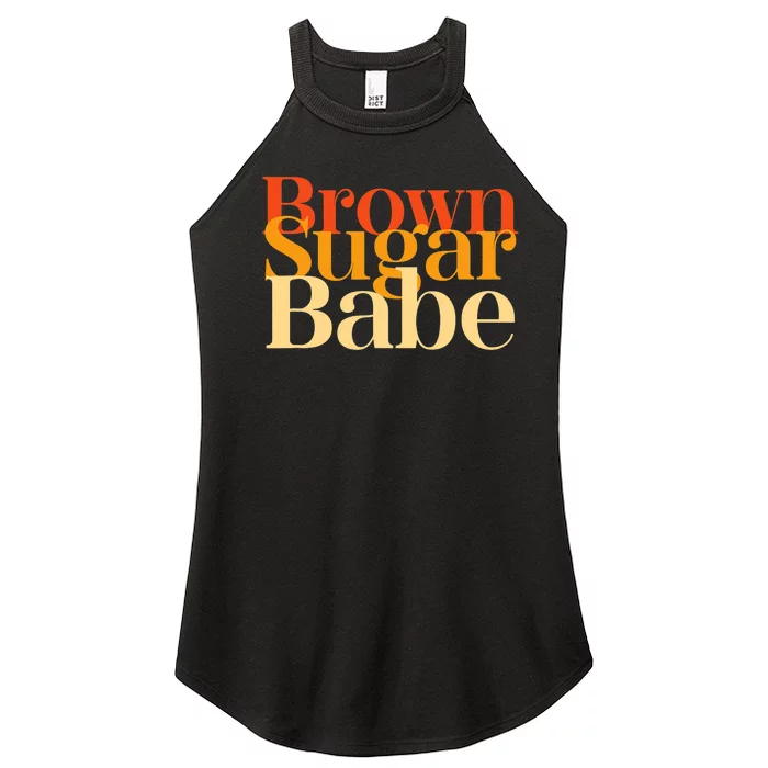 Brown Sugar Babe Proud Black History Women Pride Juneteenth Women’s Perfect Tri Rocker Tank