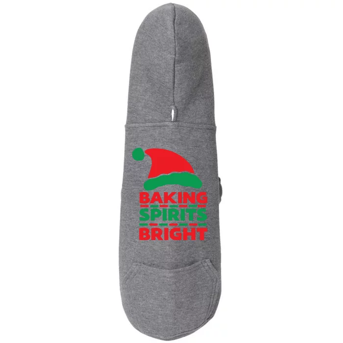 Baking Spirits Bright Doggie 3-End Fleece Hoodie