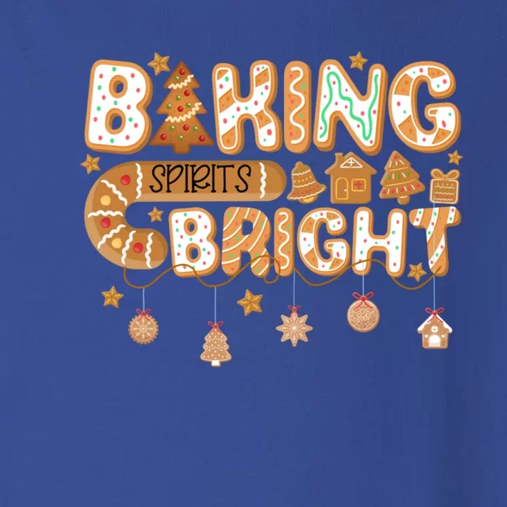 Baking Spirits Bright Gingerbread Christmas Cookies Xmas Funny Gift Toddler Long Sleeve Shirt