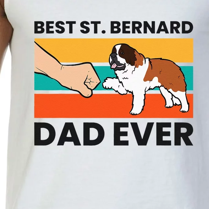 Best Saint Bernard Dad Ever Funny St. Bernard Comfort Colors® Tank Top