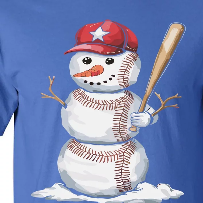 Baseball Snow Balls Snow Christmas Xmas Gift Tall T-Shirt