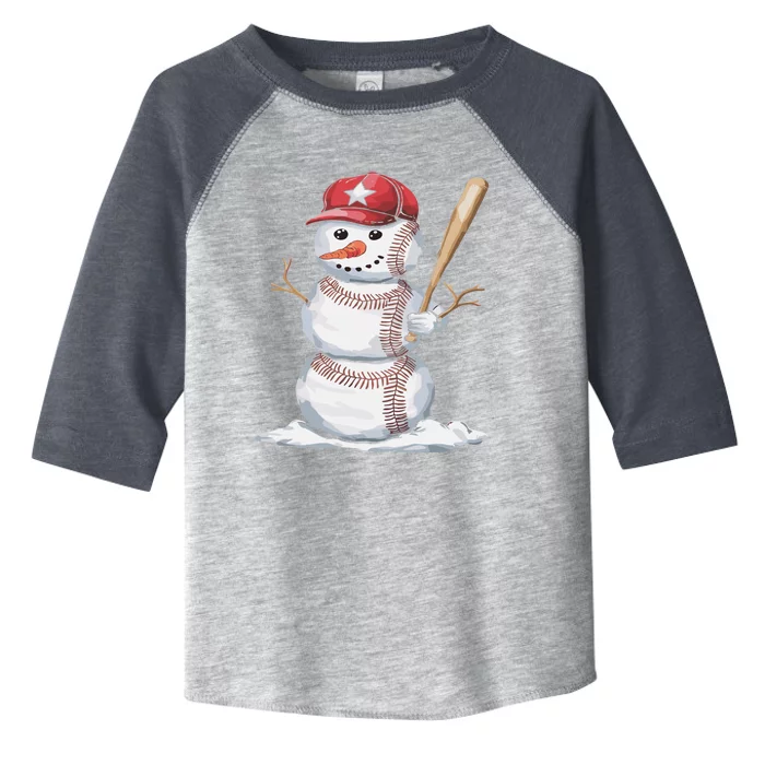 Baseball Snow Balls Snow Christmas Xmas Gift Toddler Fine Jersey T-Shirt