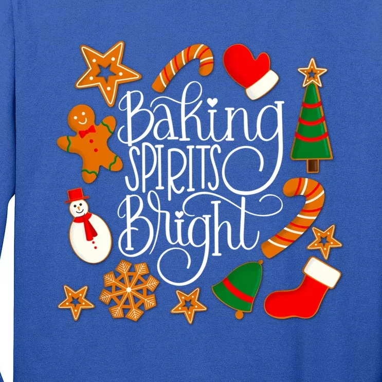 Baking Spirits Bright Gingerbread Christmas Cookies (Dark) Gift Long Sleeve Shirt