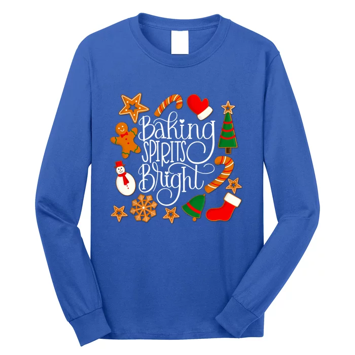 Baking Spirits Bright Gingerbread Christmas Cookies (Dark) Gift Long Sleeve Shirt