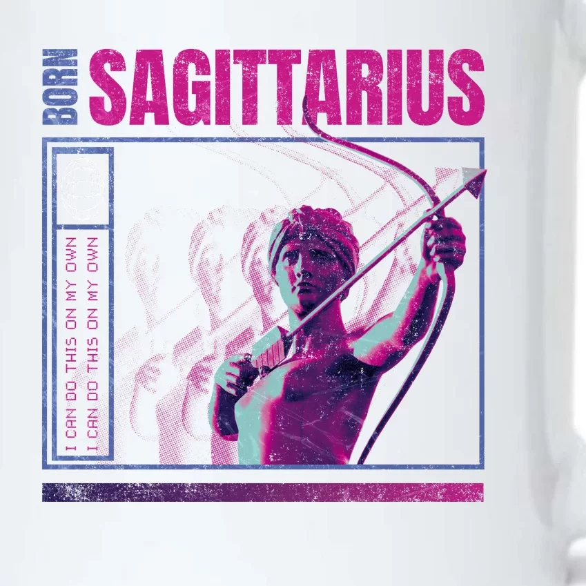 Born Sagittarius Black Color Changing Mug