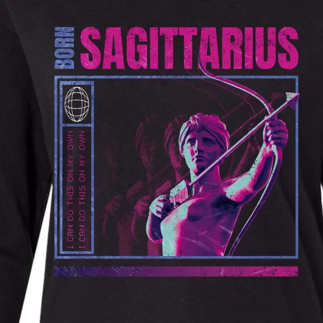 Born Sagittarius Womens Cotton Relaxed Long Sleeve T-Shirt