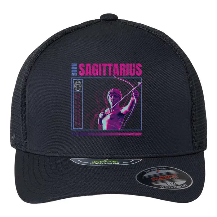 Born Sagittarius Flexfit Unipanel Trucker Cap