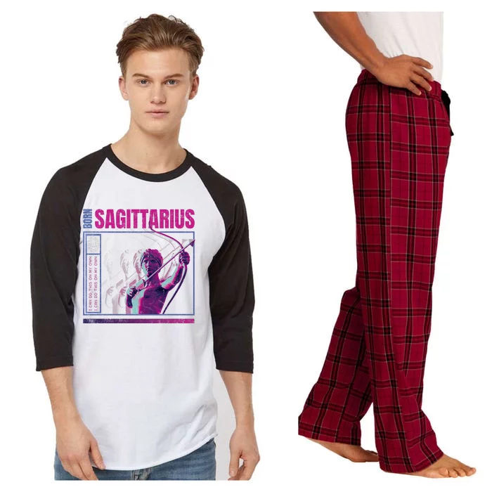 Born Sagittarius Raglan Sleeve Pajama Set