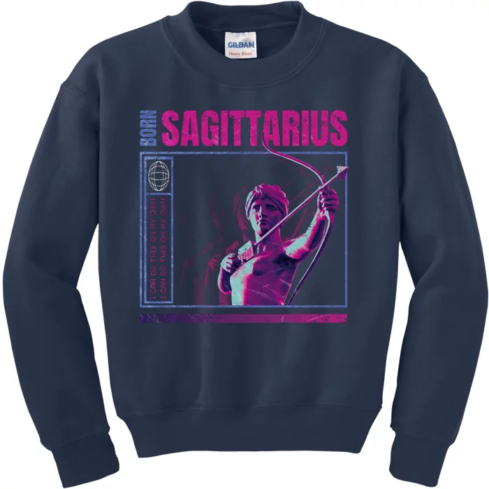 Born Sagittarius Kids Sweatshirt