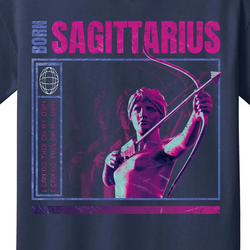 Born Sagittarius Kids T-Shirt