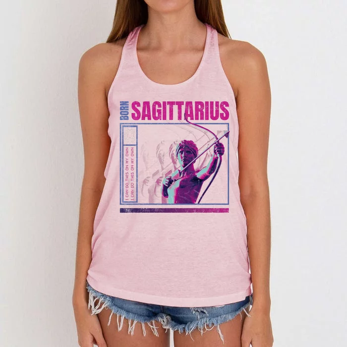 Born Sagittarius Women's Knotted Racerback Tank