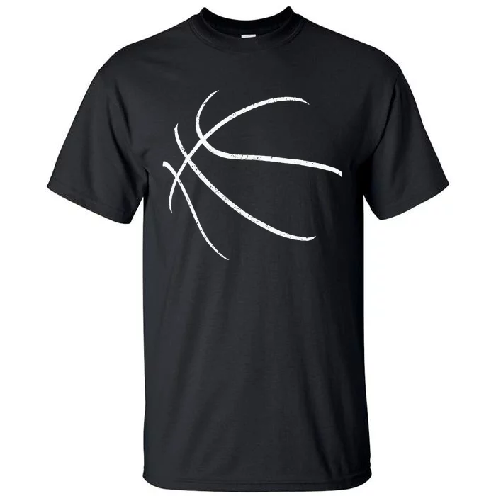 Basketball Silhouette Bball Player Coach Sports Baller Gift Tall T-Shirt