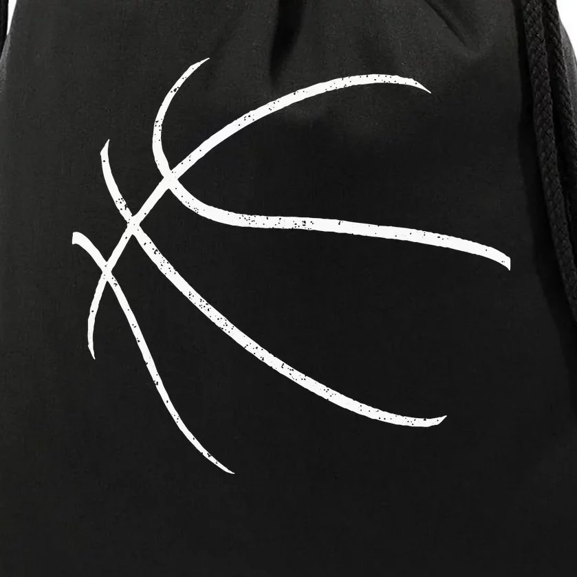 Basketball Silhouette Bball Player Coach Sports Baller Gift Drawstring Bag