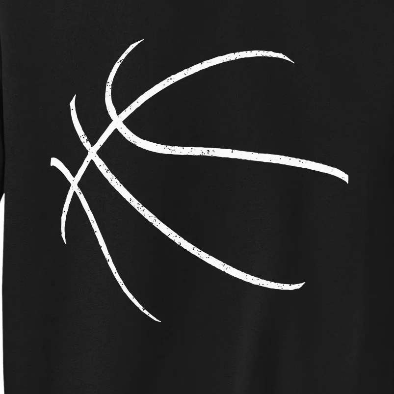 Basketball Silhouette Bball Player Coach Sports Baller Gift Tall Sweatshirt