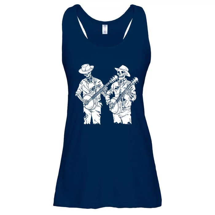 Banjo Skeleton Ladies Essential Flowy Tank