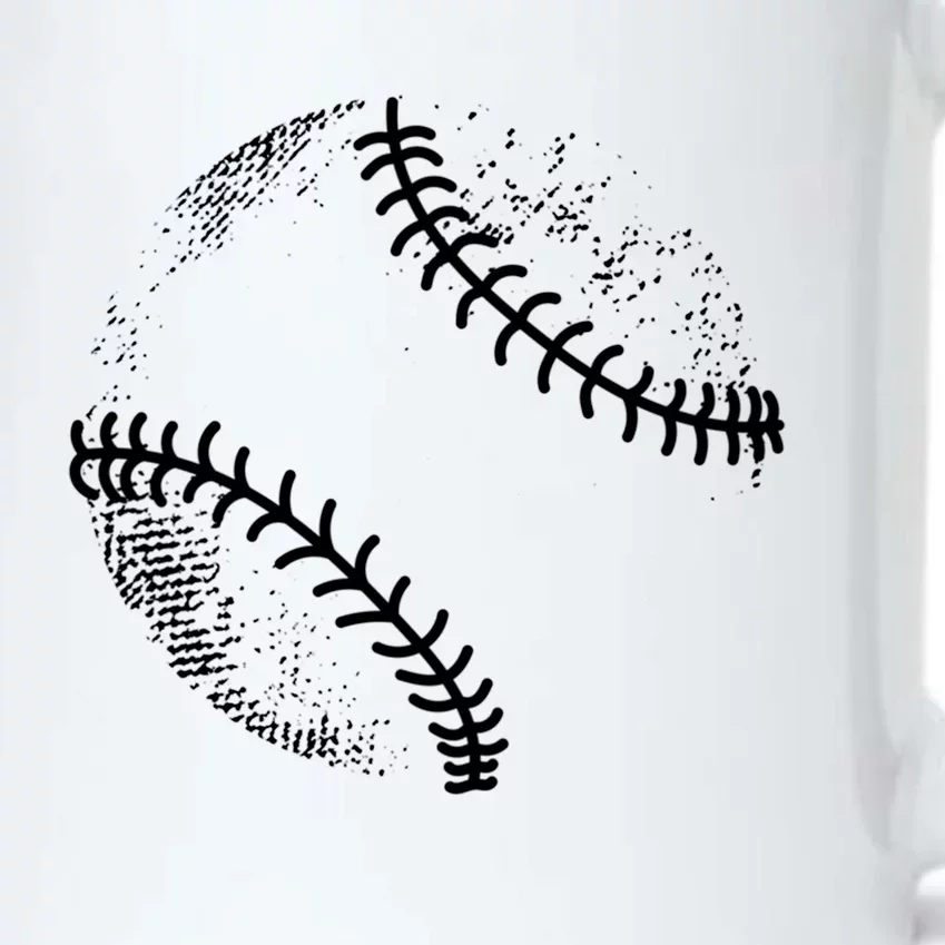 Baseball Silhouette Baseball Ball Cool Gift Black Color Changing Mug