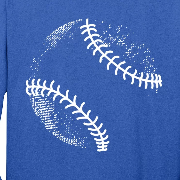 Baseball Silhouette Baseball Ball Cool Gift Long Sleeve Shirt