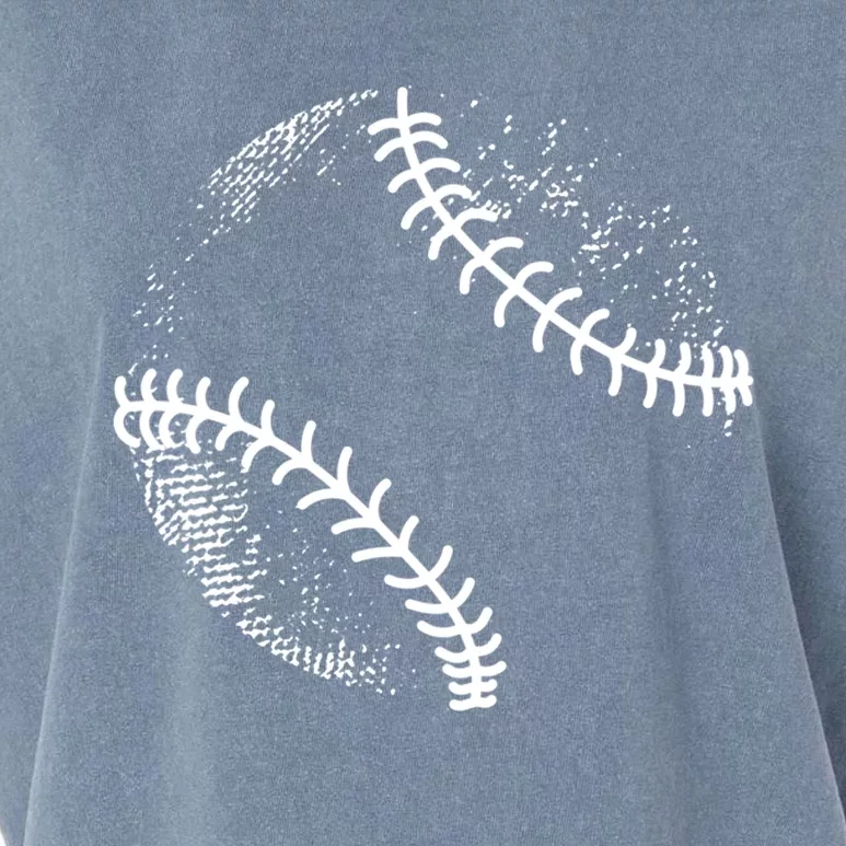 Baseball Silhouette Baseball Ball Cool Gift Garment-Dyed Women's Muscle Tee