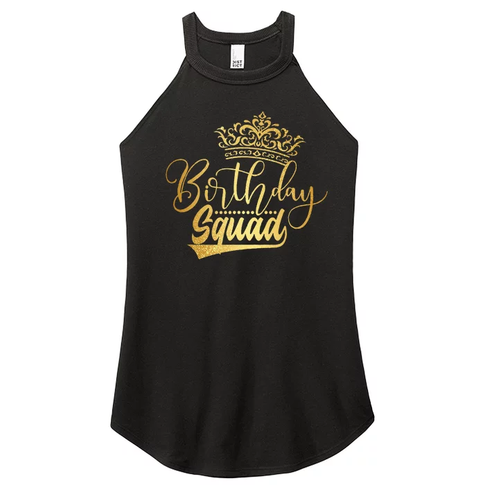 Birthday Squad Birthday Party Funny Gift Women’s Perfect Tri Rocker Tank