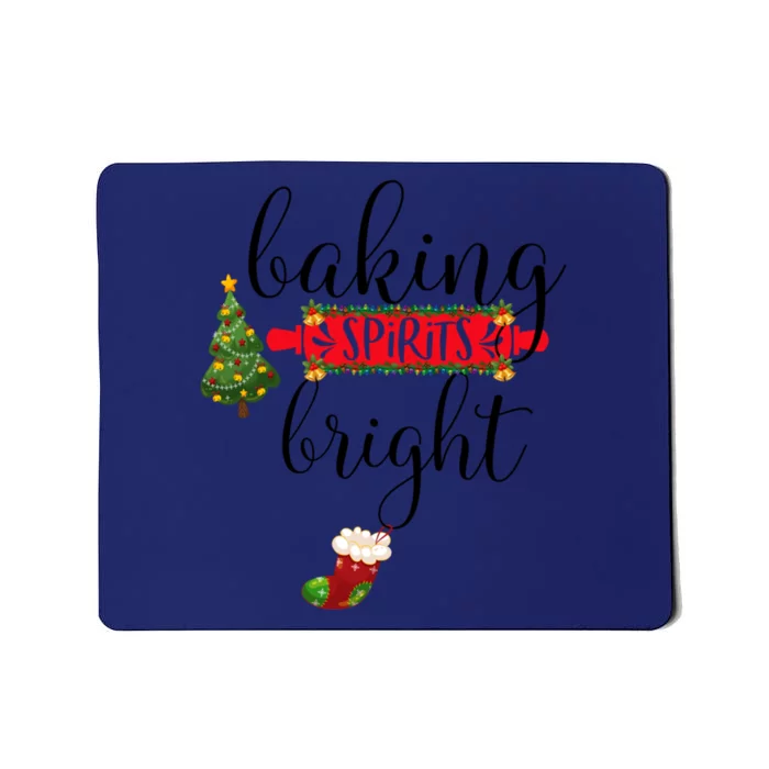 Baking Spirits Bright Christmas Tree Cooking Baking Lovers Gift Mousepad